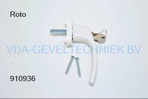 Wurth raamkruk/raamgreep 7x35 RAL9001 afsluitbaar (aluminium)