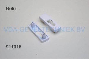 Roto cilinder rozet buitenzijde wit