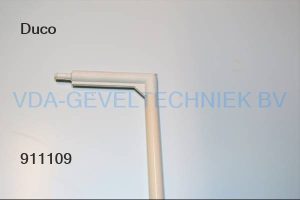 Bedieningsstok creme lengte 1000mm incl. bocht 60mm(wit) t.b.v. ventilatie rooster 10mm