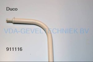 Bedieningsstok creme lengte 1000mm met gebogen bocht 75mm t.b.v. ventilatie rooster 10mm (uitlopend artikel)