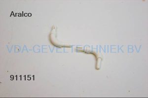 Aralco bocht los 18 mm wit