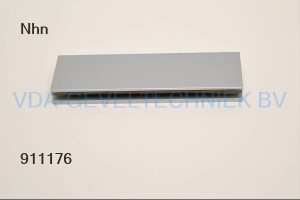 NHN Deurdranger grondplaat voor glazen deur + schroeven Zilver Type NO.420