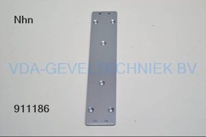 NHN Vlakke Montageplaat 282 x 54 mm zilver