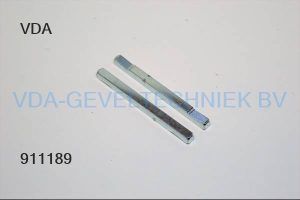 Krukstift stift M8x110 mm met vertanding/kartel