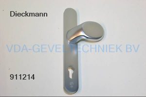 Edi Dieckmann Duwer op schild PZ/PC92 36x245 mm afgerond Serie Kronos