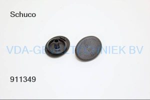 Schuco scharnier kapje 239080 zwart ovaal (prijs per 10 stuks)