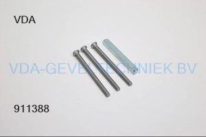 Stift 8x80 mm incl. 3 stuks schroeven M6x80mm RVS schroef