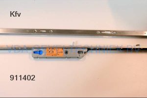 KFV Reynaers 4-puntsslot  25/92/U24/8/2400mm W281 Vrpl RVS  compleet met sluitlijst en bevestigings materiaal