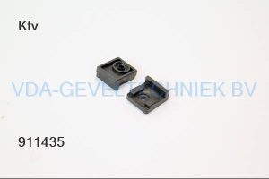KFV Profiel opvulblokjes voor sluitlijst   Zwart Kunststof 4 mm 3466920
