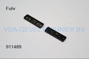 Fuhr onderplaat tbv sluitplaat 45394 U / 49123  RU80702 kunststof zwart.
