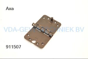 Axa scharnier met dievenklauw Smart Easyfix afgerond 150x89 mm Mat Zwart SKG***