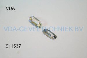 VDA Stolp sluitplaat Gegalv. Staal