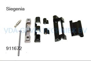 Siegenia SCHARNIER set BS LM-RB/SF RAL9005 Zwart MMBS0050