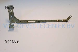 Roto schaararm verdekt (Schere arm) kozijndeel. Gr. 250 FFB 330-600 rechts Designo nr 206  390186 Gealan S8000