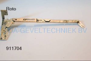 Roto NT schaararm verdekt (Schere arm) kozijndeel. Gr. 250 FFB 330-600 Links Designo nr 202  390161