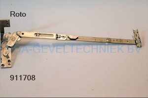 Roto NT schaararm verdekt (Schere arm) kozijndeel. Gr. 350 FFB 601-1000 Links  Designo nr 259 DECEUNINCK ZENDOW/ELEGANT