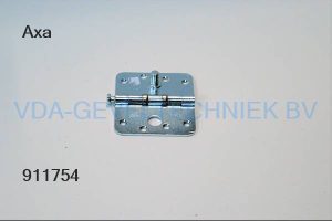 Axa scharnier Gegalv. 89x89x3 mm met kogellagers afgerond met dievenklauw