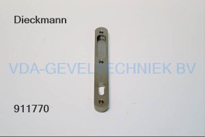 Edi Dieckmann Komgreepschild binnen SKG**Afgerond 245x30 mm F( / RVS Look Schuifdeur langschild met kom PZ/PC92MM.