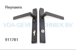 Sobinco Reynaers deurkruk garnituur Binnen / Buiten PC92 Touch Security zwart 9T05 structuur met Kerntrek