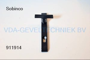 Sobinco T-deurkruk op langschild 817L VI PZ92 Buiten 221x26.5MM. Donker grijs