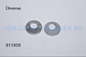 D-Line ronde Cilinder Rozet Keso RVS  48 mm. 14.3435.02.258