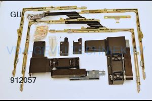 GU PSK Grondkarton Loopwagens + Schaar set 966/200 Links Bruin  Schuifdeur