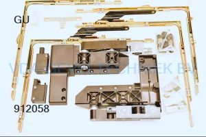 GU PSK Grondkarton Loopwagens + Schaar set 966/200 Rechts Bruin  Schuifdeur