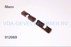 Maco Multi 2000 bovenscharnier afdekkap bruin. B41334