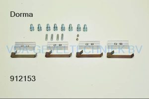 Dorma  LM  montage zak voor 2 delig zelfdragende Aluminium Paumelle
