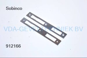 Sobinco sluitplaat Dag en Nacht 897 vlak 185 x 24 x 2 mm RVS