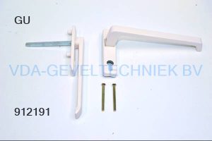 Gu HS greep binnen/buiten t.b.v rolluik 9001 creme K-12919 (kruk) (klink) (hendel) (hef schuifdeur) (schuif hefdeur)