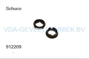 Schuco Cilinderrozet rozet voor profiel cilinder kunststof zwart - 208761