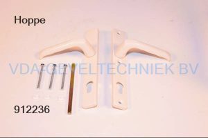 Hoppe smalschild kruk/kruk mm binnen / buiten PZ92 Ral 9001 Creme