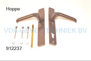 Hoppe smalschild kruk/kruk binnen blind / buiten PZ92 Mat Zwart