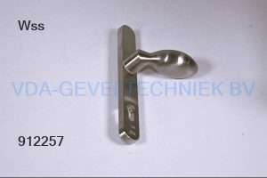 WSS Duwer 0738 draaibaar op schild 6011 Buiten PZ92 RVS Mat  SKG*** afgerond