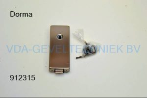 DORMA GLAS SLOT RVS  VOOR PZ CILINDER. Studio Slot 0583263 / 81000110799