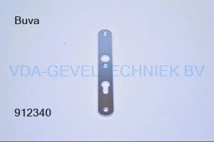 Buva Kruk schild zonder kruk PZ72 mm  245 x 30 x 6 mm  binnen afgerond