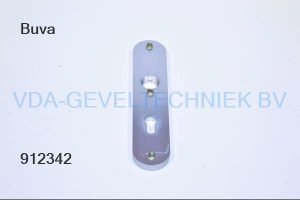 Buva Kruk schild zonder kruk PZ72 mm  245 x 30 x 10 mm  binnen afgerond
