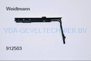 WW Weidtmann Roto  hoekoverbrenging  met 1 veiligheidsnok (Eckumlenkung) zwart
