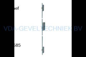 Nemef Paniek meerpuntssluiting  65/72/f20 1950mm senior 2x haak afgerond Rechts geen nachtschoot