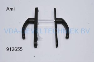 AMI VHB Rotaveer 257/37/2 deurkruk 378 Kerntrekbeveiliging Zwart Structuurlak