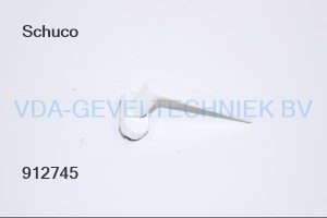 Schuco alu deurkruk RAL9010 Wit Nutt 10mm 240154