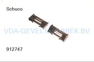 Schuco Afwaterkapje achterzijde Zwart , voorzijde in kleur te bestellen (prijs per stuk, minimale afname 10 stuks)