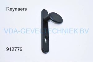 Reynaers Duwer buiten schild PC92  rechts Zwart structuurlak  220 x 30 x 12 mm. 061.7484