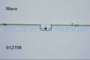 Maco Espagnolet Drn 25 mm met geleidende voorplaat v15 x 980 mm 3 x padnok Gr 4.1000 -1200 slotkast uit het midden