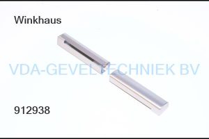 Winkhaus afdekkap onderscharnier FLK FWV LS F9 Links Zilver RVS Look