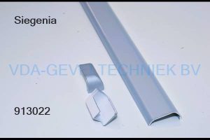 Aubi Siegenia  K afdekkap met eindstukken  PSK 160 Gr.87 zilver  B1