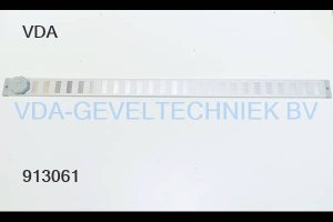 Gavo afsluitbaar schuifrooster opbouw aluminium met regelstand Breedte: 700 mm Hoogte: 40 mm