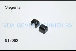 Siegenia Afdekkap onder scharnier kozijndeel Ral9005 Zwart TKEU0010