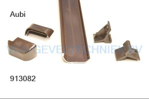 Aubi Siegenia  afdekkap met eindstukken  PSK 160  Gr. 160  zwart Ral 8022